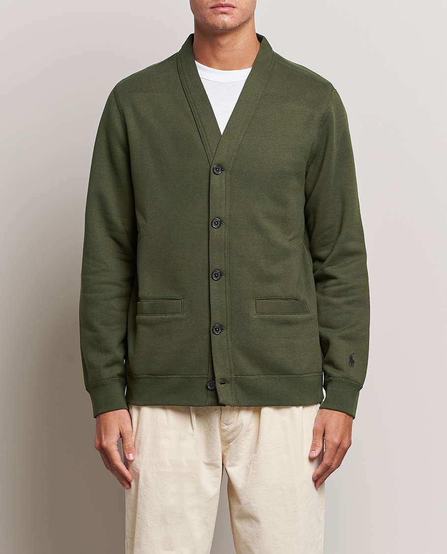 Herr | Tröjor | Polo Ralph Lauren | RL Fleece Cardigan Armadillo Green