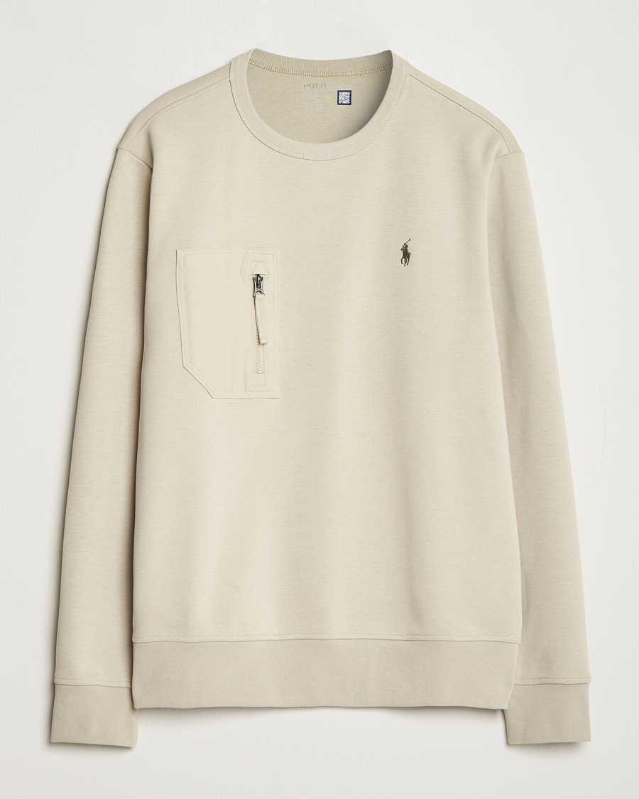 Herr | Tröjor | Polo Ralph Lauren | Double Knit Pocket Sweatshirt Classic Stone