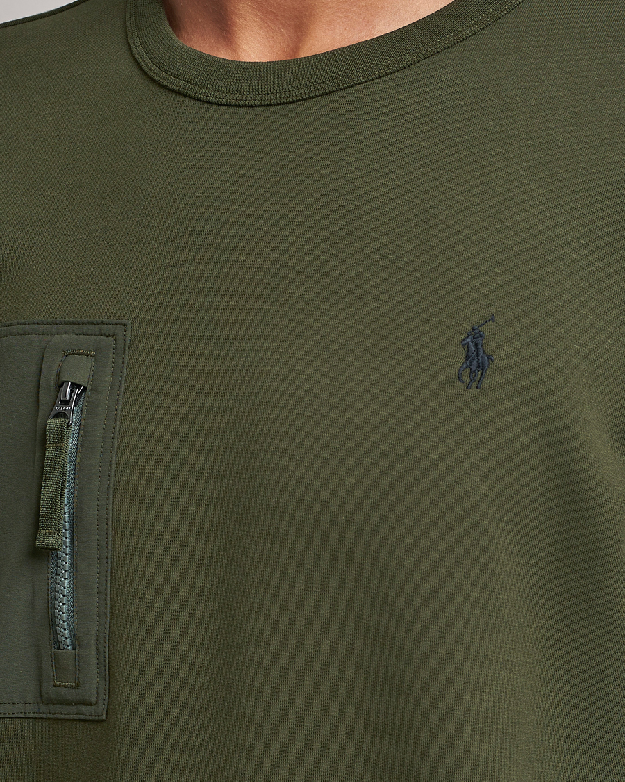 Herr | Tröjor | Polo Ralph Lauren | Double Knit Pocket Sweatshirt Company Olive