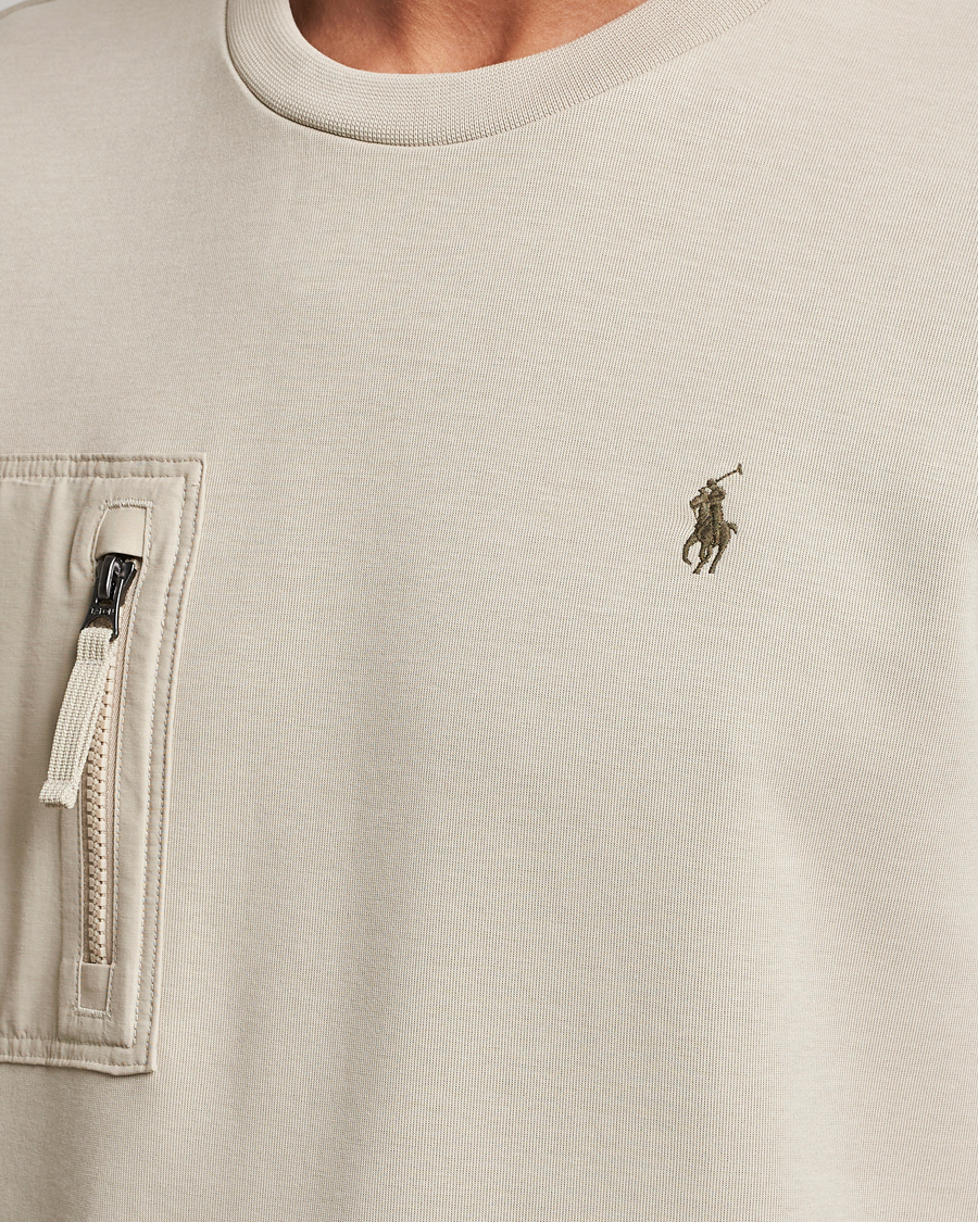 Herr | T-Shirts | Polo Ralph Lauren | Double Knit Pocket T-Shirt Classic Stone
