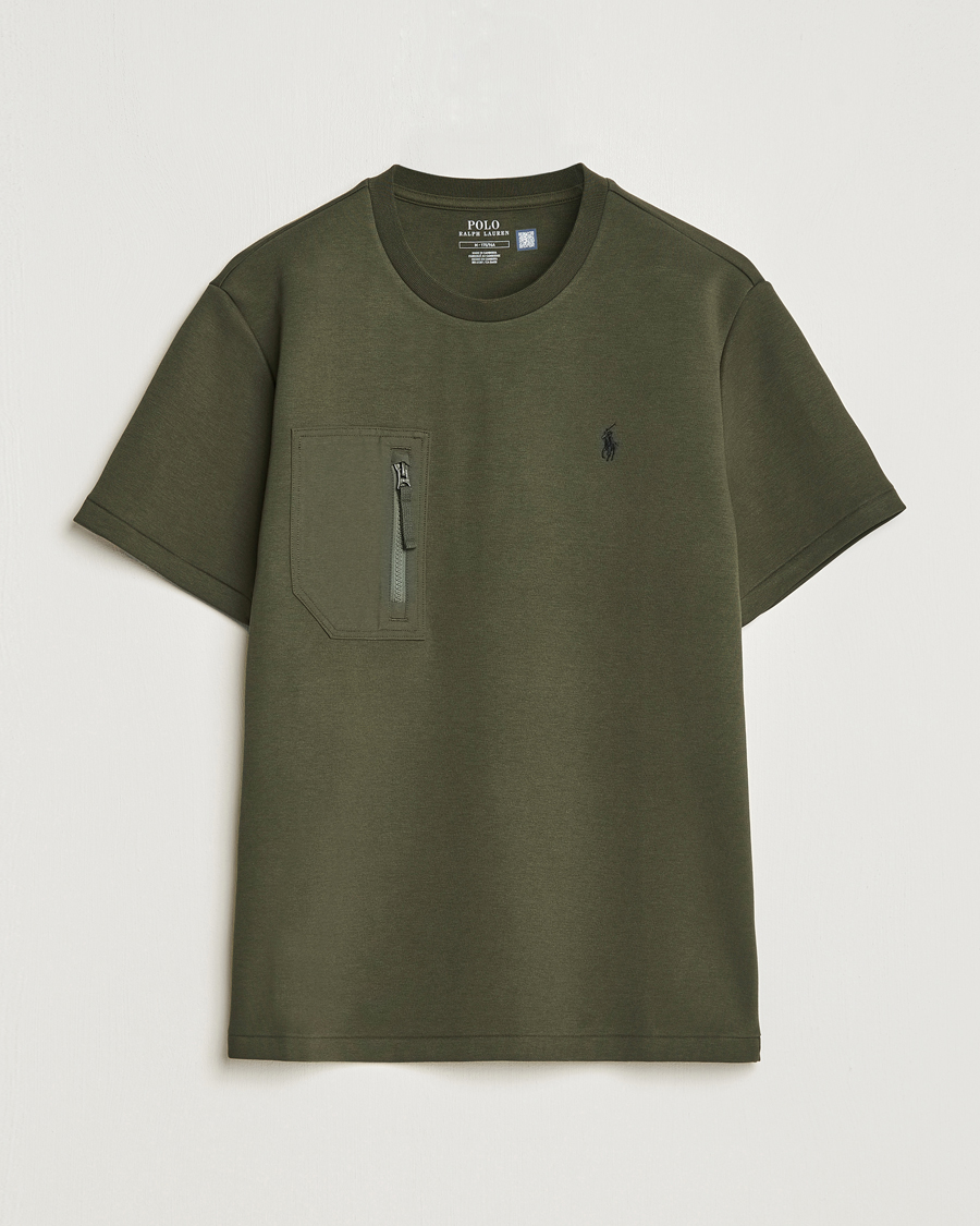Herr | T-Shirts | Polo Ralph Lauren | Double Knit Pocket T-Shirt Company Olive