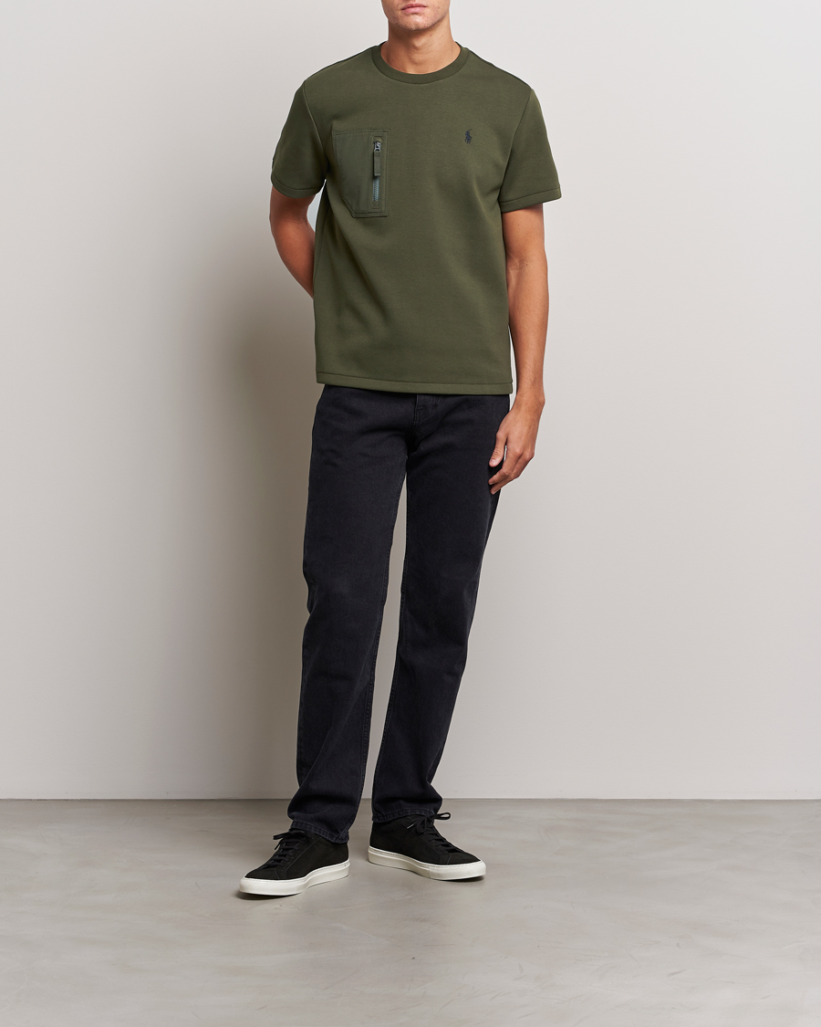 Herr | T-Shirts | Polo Ralph Lauren | Double Knit Pocket T-Shirt Company Olive