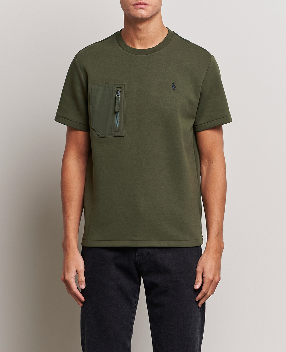 Herr | T-Shirts | Polo Ralph Lauren | Double Knit Pocket T-Shirt Company Olive