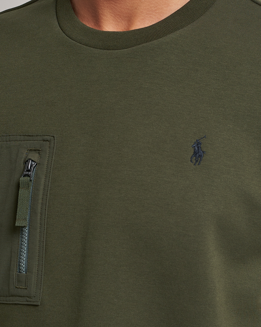 Herr | T-Shirts | Polo Ralph Lauren | Double Knit Pocket T-Shirt Company Olive