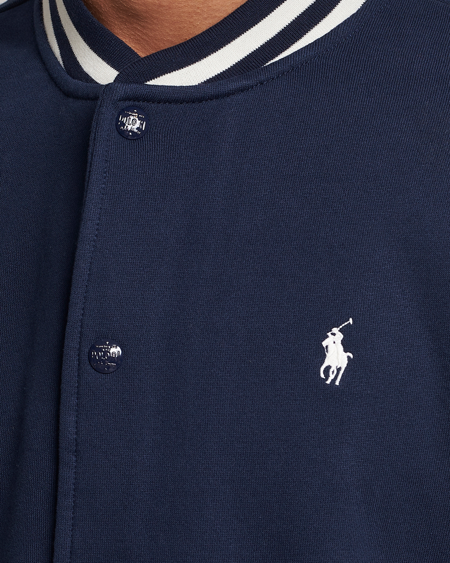 Herr | Jackor | Polo Ralph Lauren | Athletic Fleece Varsity Jacket Navy/Cream