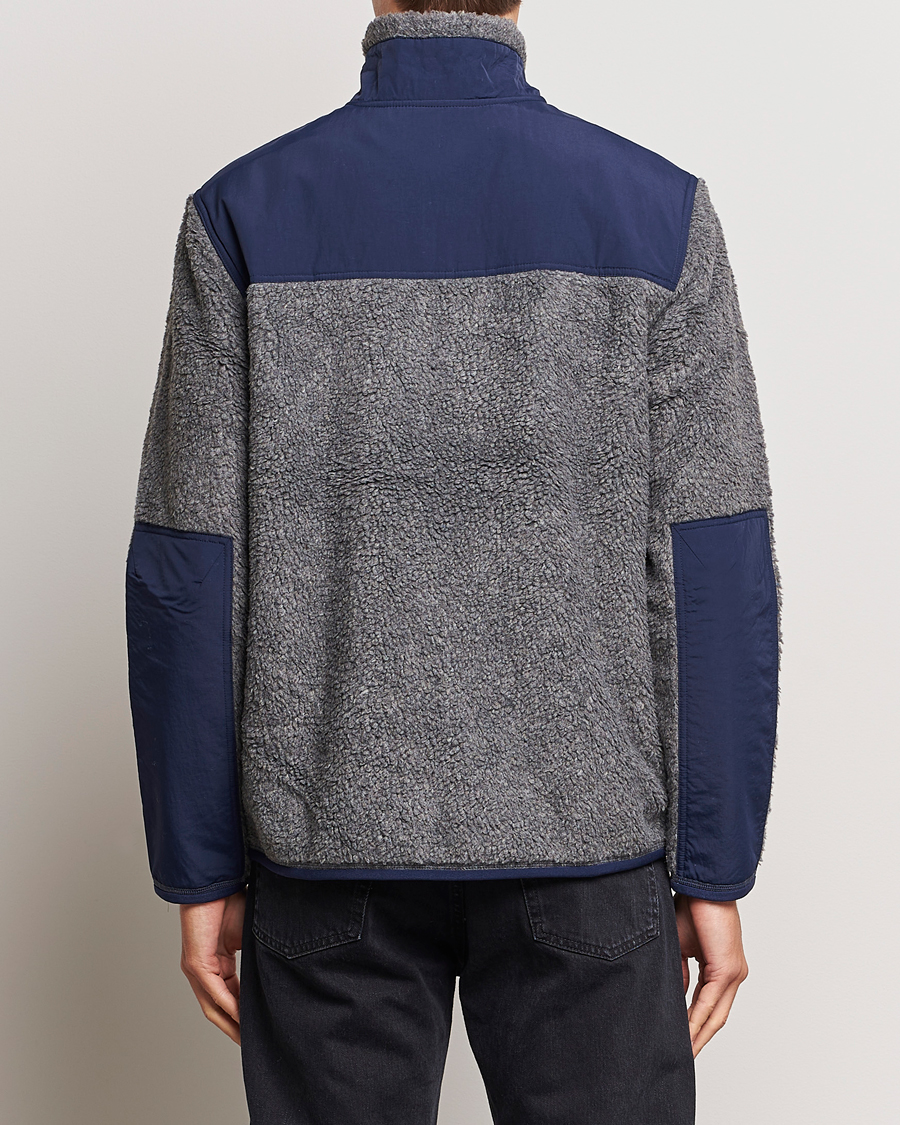Herr | Tröjor | Polo Ralph Lauren | Bonded Sherpa Full Zip Sweater Grey/Newport Navy