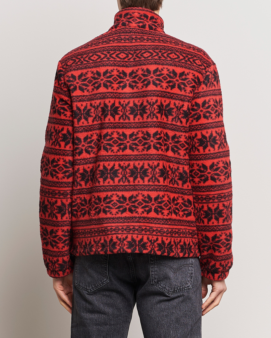 Herr | Tröjor | Polo Ralph Lauren | Fairisle Half Zip Sweater Martin Red