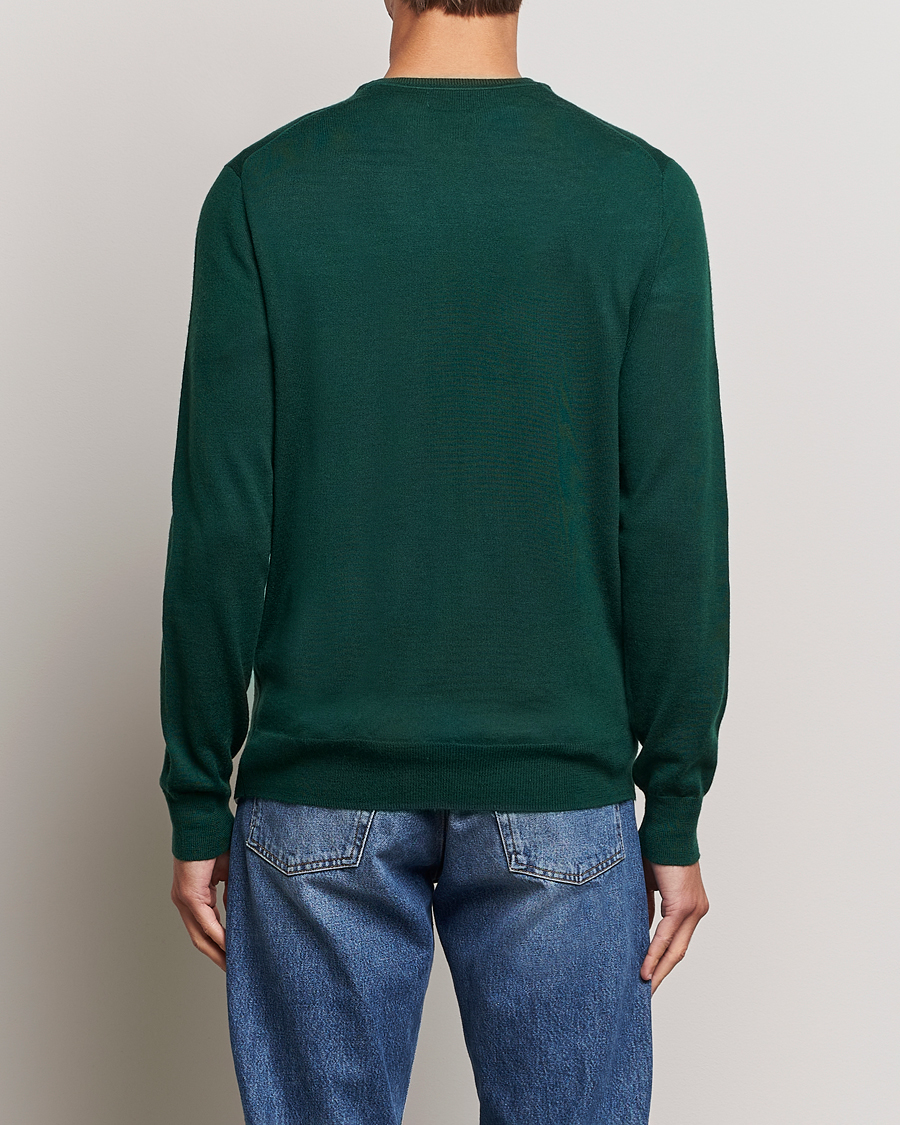 Herr | Tröjor | Polo Ralph Lauren | Merino Crew Neck Pullover Hunt Club Green