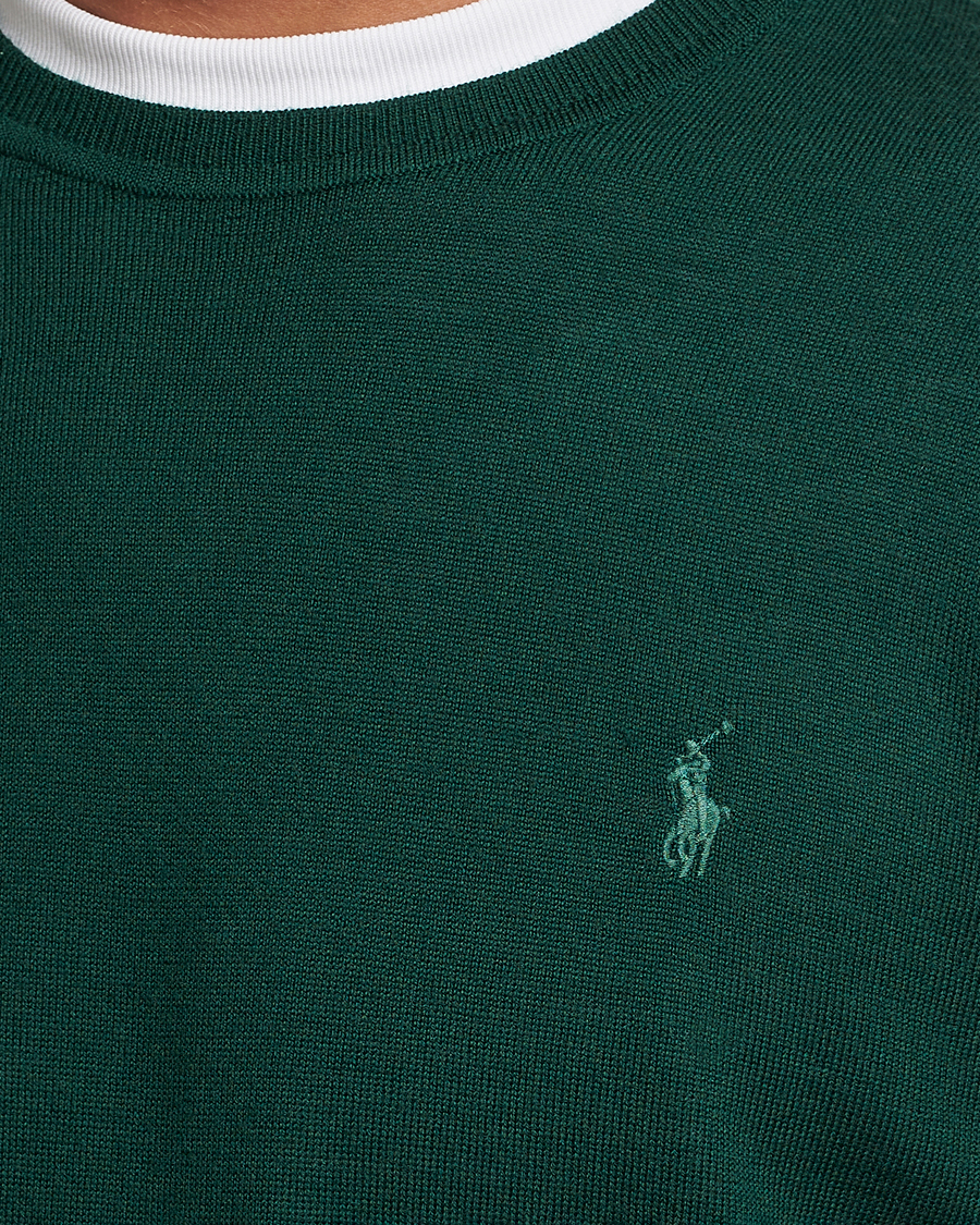 Herr | Tröjor | Polo Ralph Lauren | Merino Crew Neck Pullover Hunt Club Green