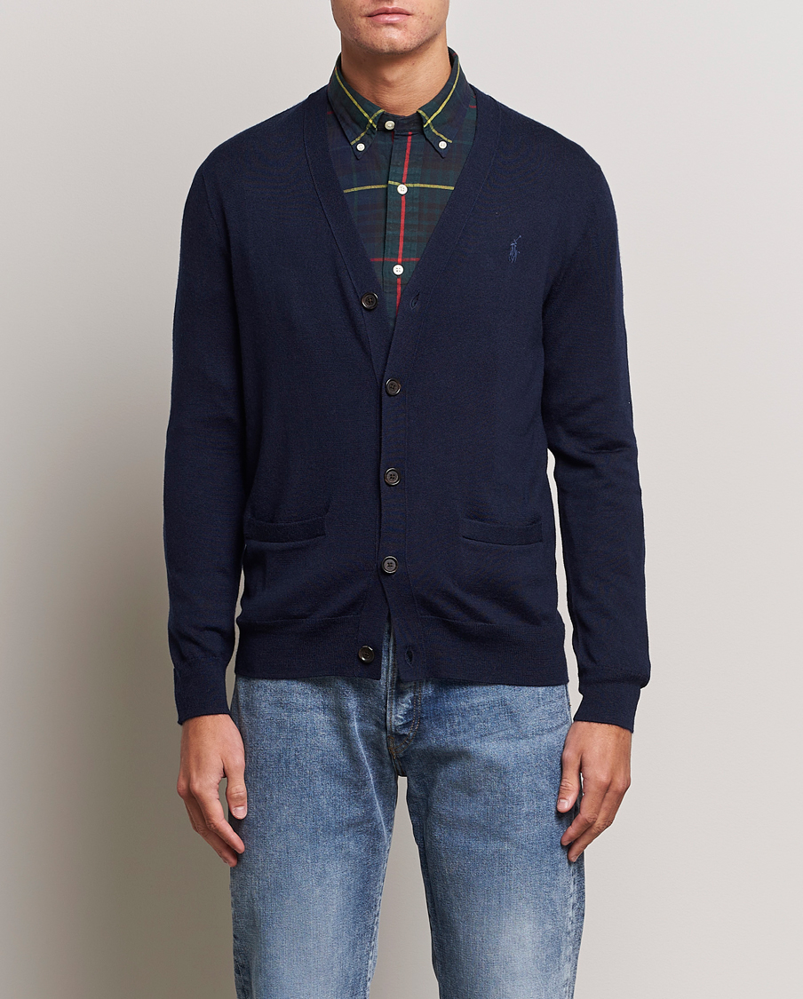 Herr |  | Polo Ralph Lauren | Merino Knitted Cardigan Hunter Navy