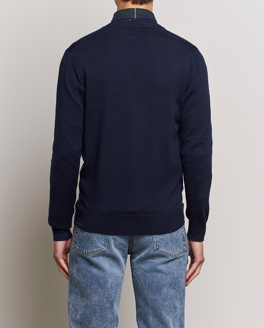 Herr | Tröjor | Polo Ralph Lauren | Merino Knitted Cardigan Hunter Navy
