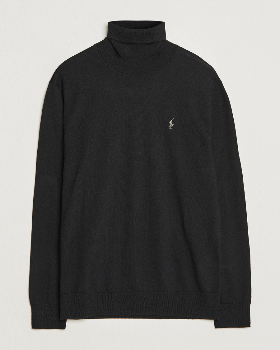 Herr | Tröjor | Polo Ralph Lauren | Merino Knitted Rollneck Black