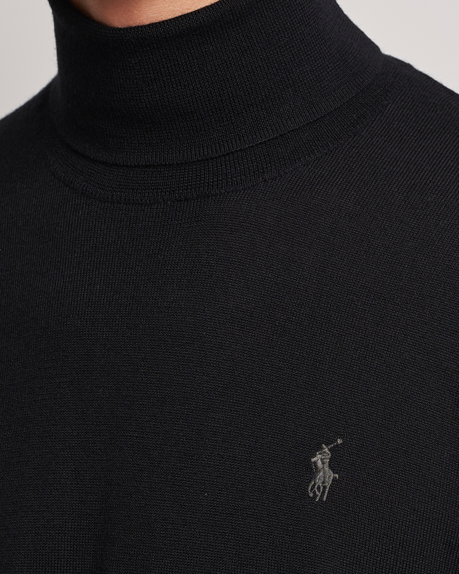 Herr | Tröjor | Polo Ralph Lauren | Merino Knitted Rollneck Black