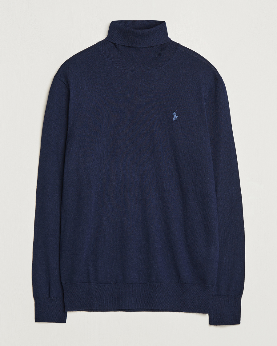 Herr | Tröjor | Polo Ralph Lauren | Merino Knitted Rollneck Hunter Navy