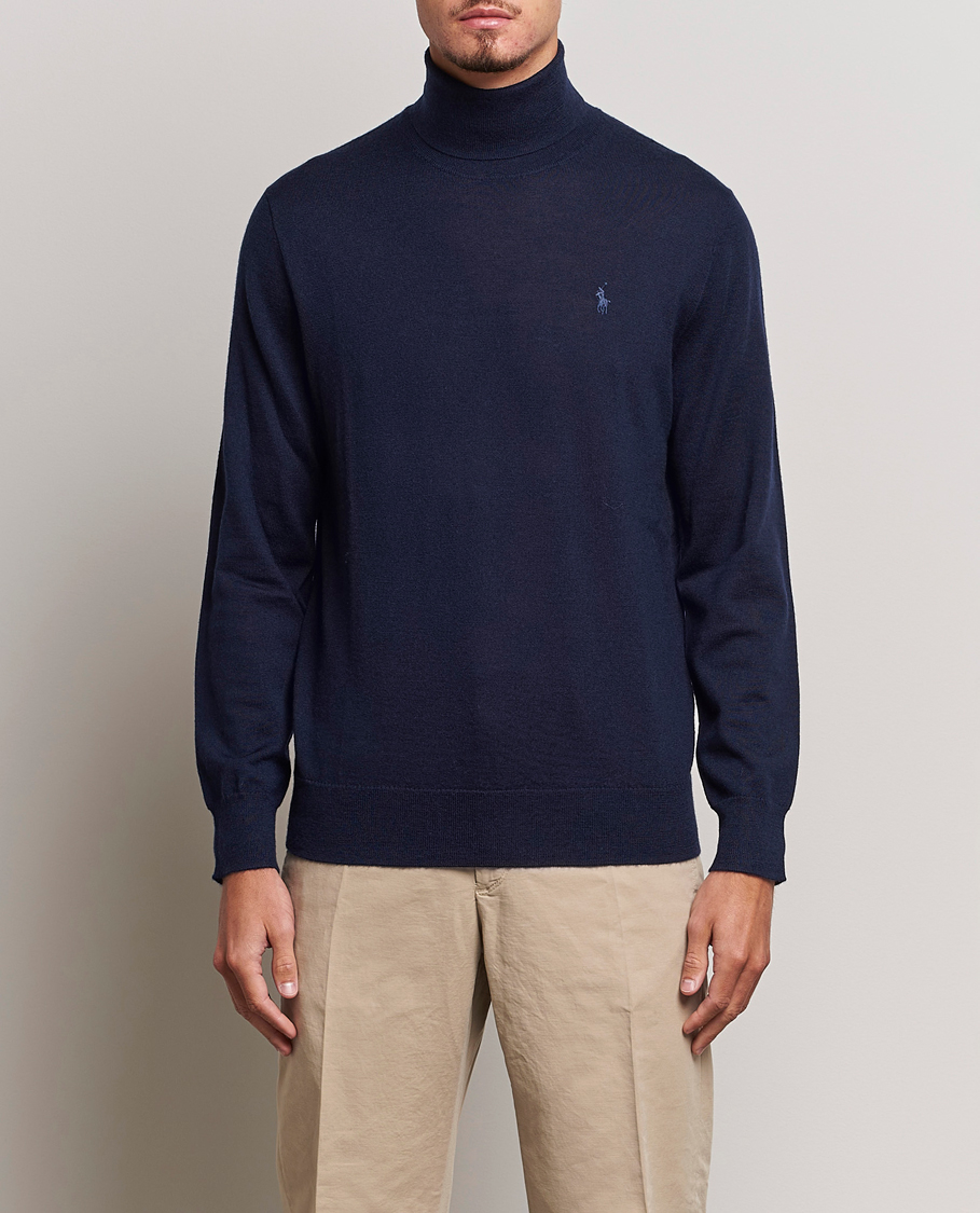 Herr | Tröjor | Polo Ralph Lauren | Merino Knitted Rollneck Hunter Navy