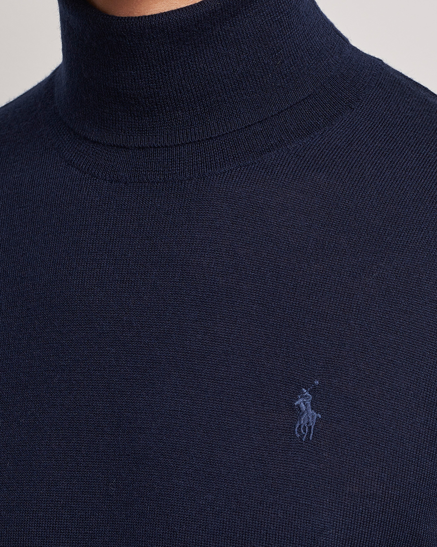 Herr | Tröjor | Polo Ralph Lauren | Merino Knitted Rollneck Hunter Navy
