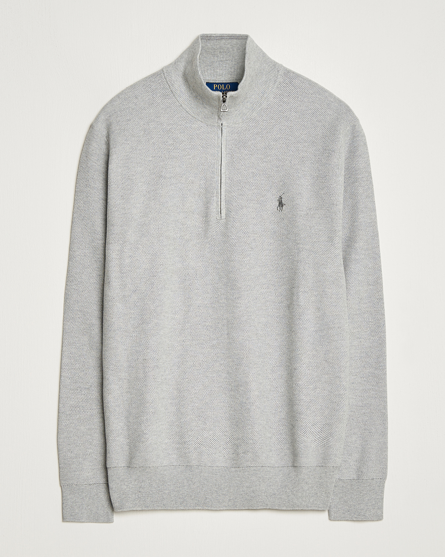 Herr | Tröjor | Polo Ralph Lauren | Textured Half Zip Andover Heather