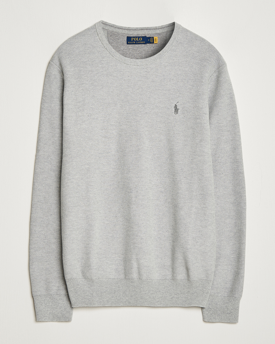 Herr | Tröjor | Polo Ralph Lauren | Textured Crew Neck Sweater Andover Heather