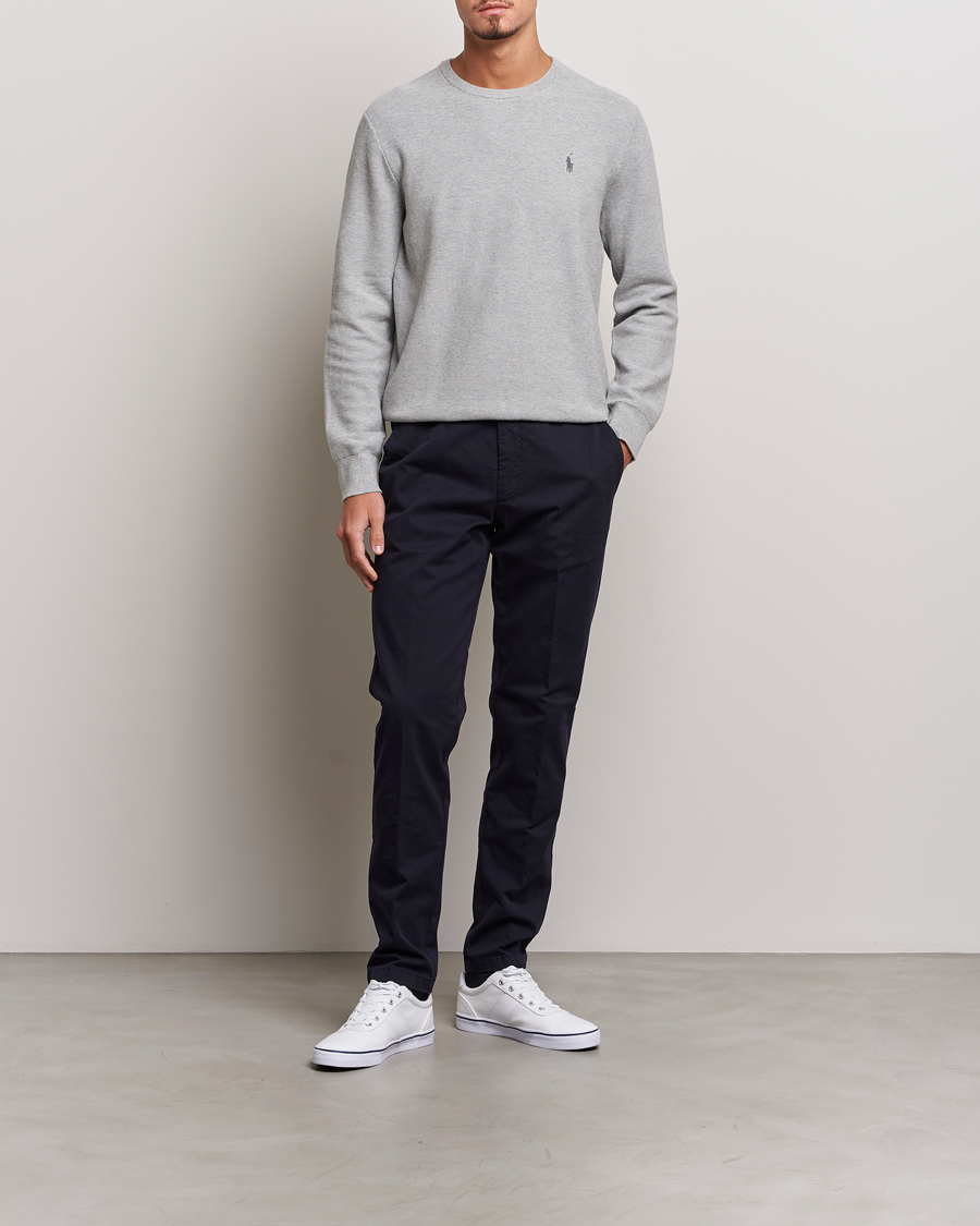 Herr | Tröjor | Polo Ralph Lauren | Textured Crew Neck Sweater Andover Heather