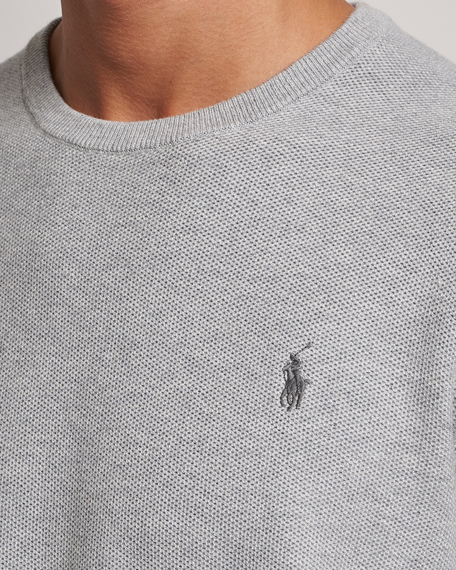 Herr | Tröjor | Polo Ralph Lauren | Textured Crew Neck Sweater Andover Heather