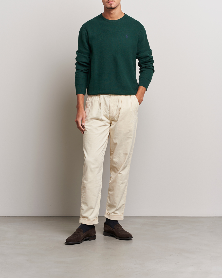 Herr | Tröjor | Polo Ralph Lauren | Textured Crew Neck Sweater Hunt Club Green