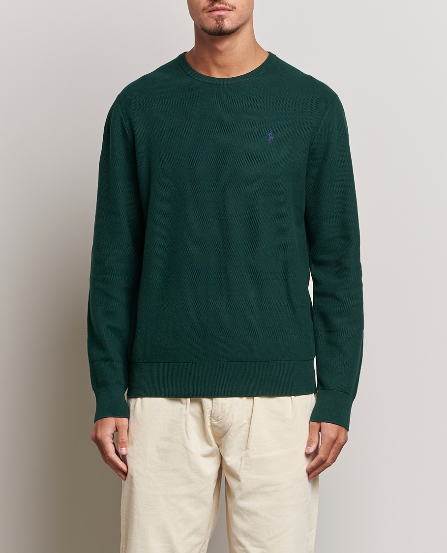 Herr | Tröjor | Polo Ralph Lauren | Textured Crew Neck Sweater Hunt Club Green