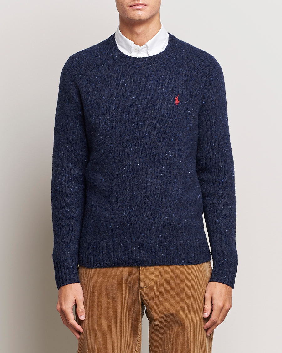 Herr | Tröjor | Polo Ralph Lauren | Wool Knitted Donegal Sweater Ancient Navy