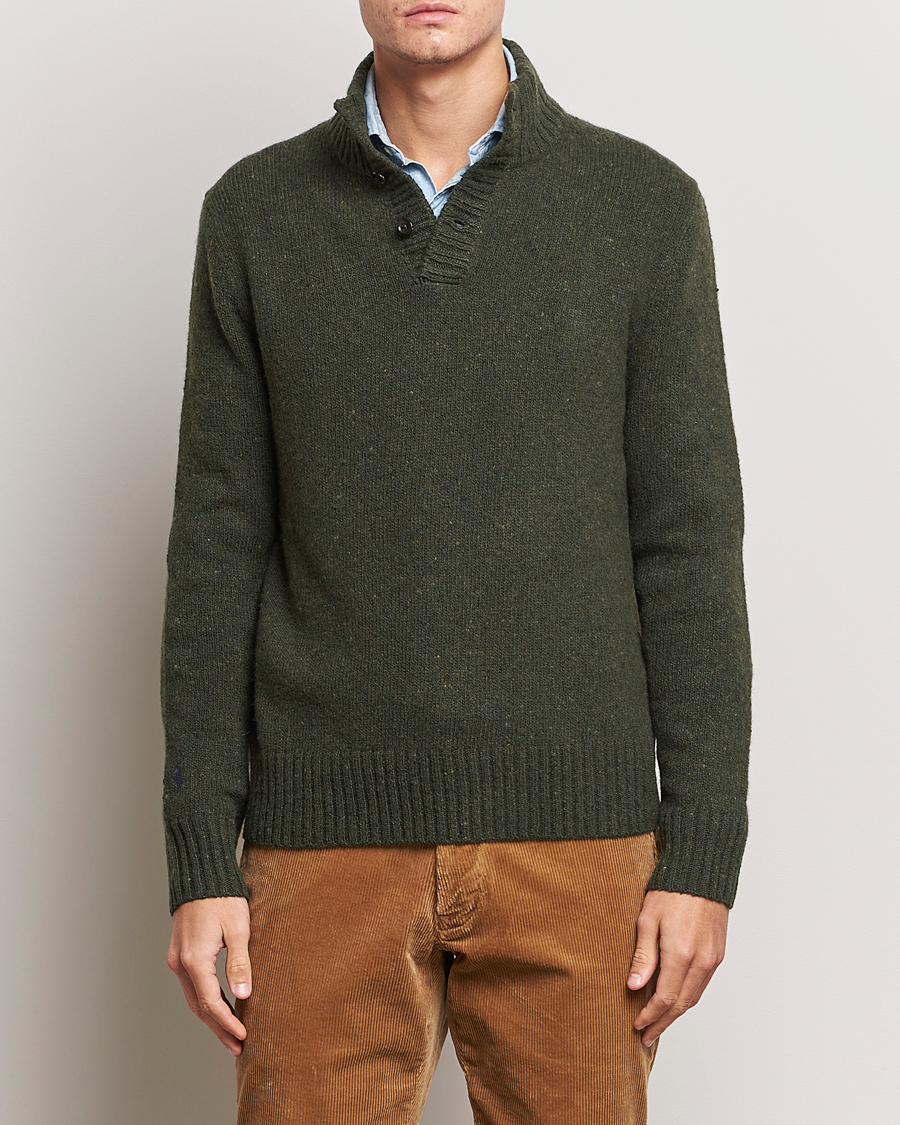 Herr | Tröjor | Polo Ralph Lauren | Wool Knitted Donegal Moss Green