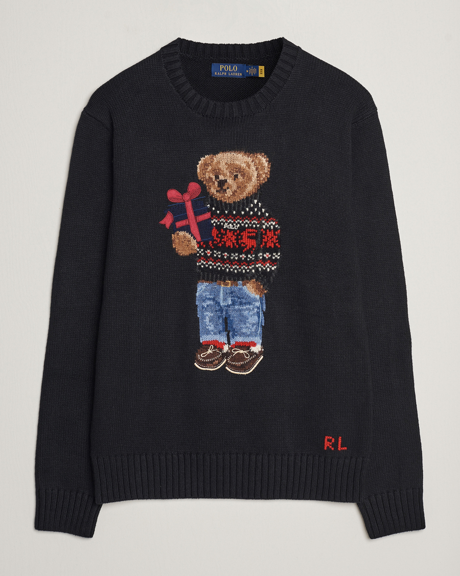 Herr | Tröjor | Polo Ralph Lauren | Knitted Bear Sweater Black