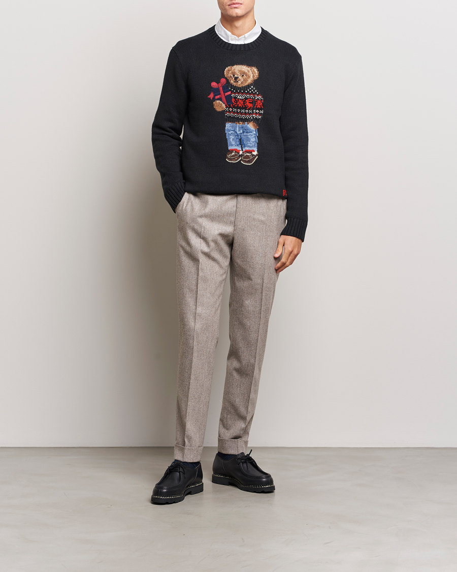 Herr | Tröjor | Polo Ralph Lauren | Knitted Bear Sweater Black