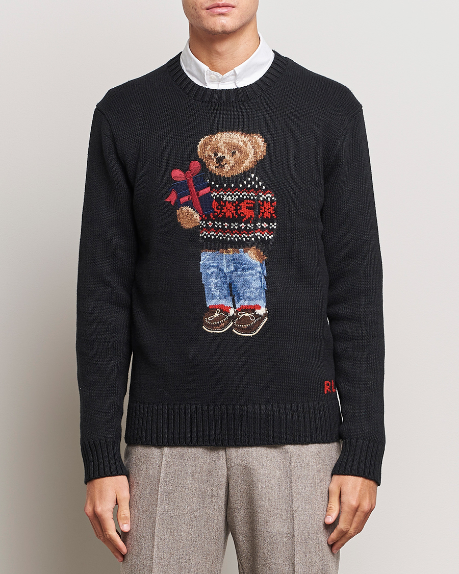 Herr | Tröjor | Polo Ralph Lauren | Knitted Bear Sweater Black