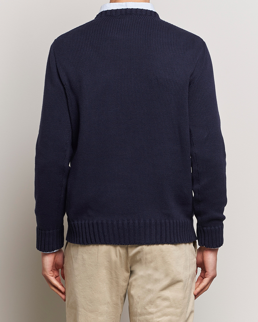 Herr | Tröjor | Polo Ralph Lauren | Cotton Knitted Flag Sweater Hunter Navy