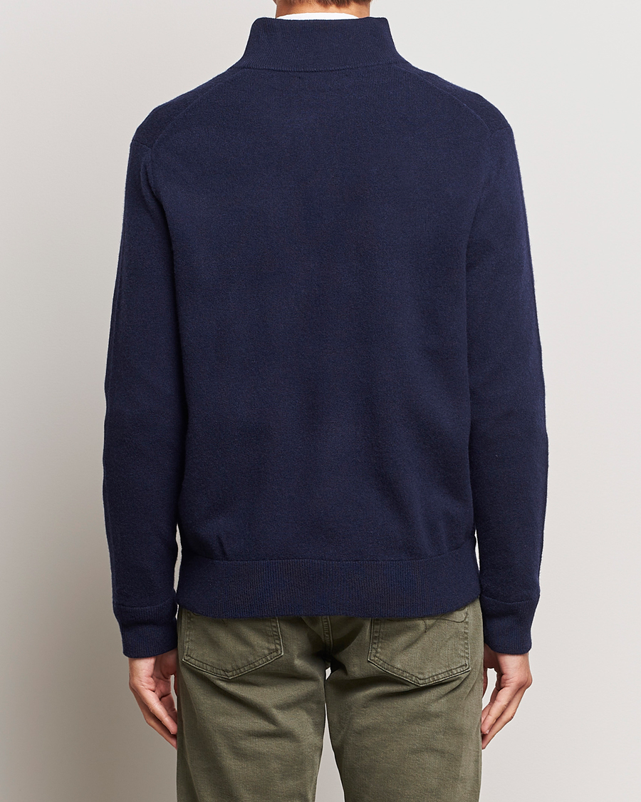 Herr | Tröjor | Polo Ralph Lauren | Merino Knitted Full Zip Sweater Hunter Navy