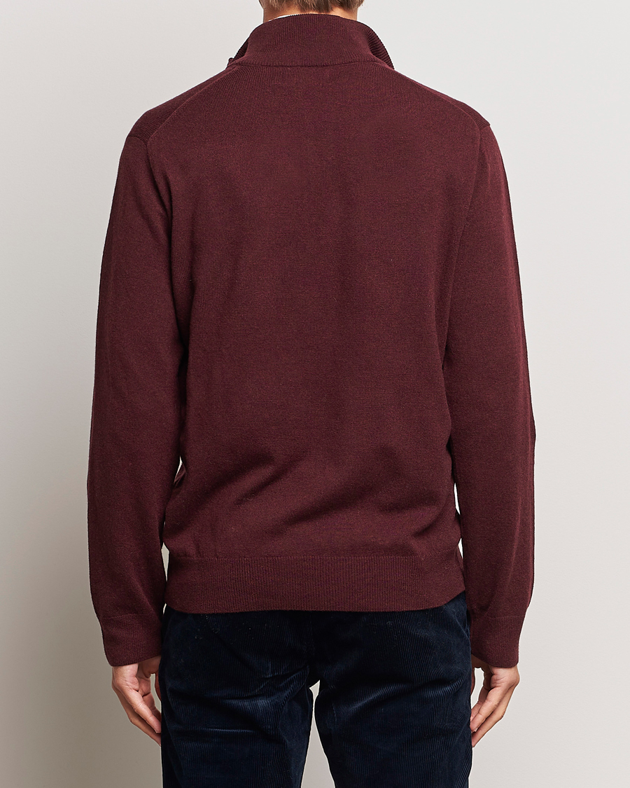 Herr | Tröjor | Polo Ralph Lauren | Merino Half-Zip Sweater Aged Wine Heather