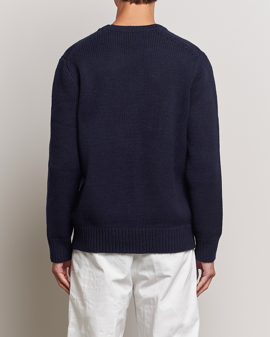 Herr | Tröjor | Polo Ralph Lauren | RL Wool Knitted Sweater Hunter Navy
