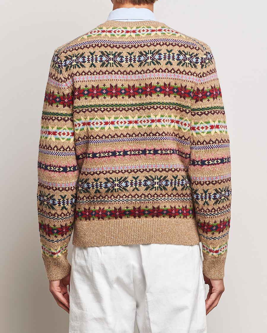 Herr | Tröjor | Polo Ralph Lauren | Wool Knitted Fairisle Sweater Camel Combo