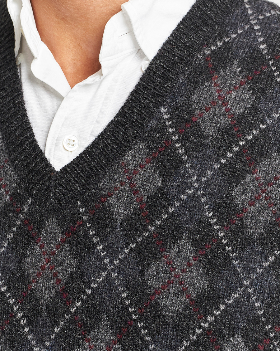 Herr | Tröjor | Polo Ralph Lauren | Wool Argyle Slipover Charcoal