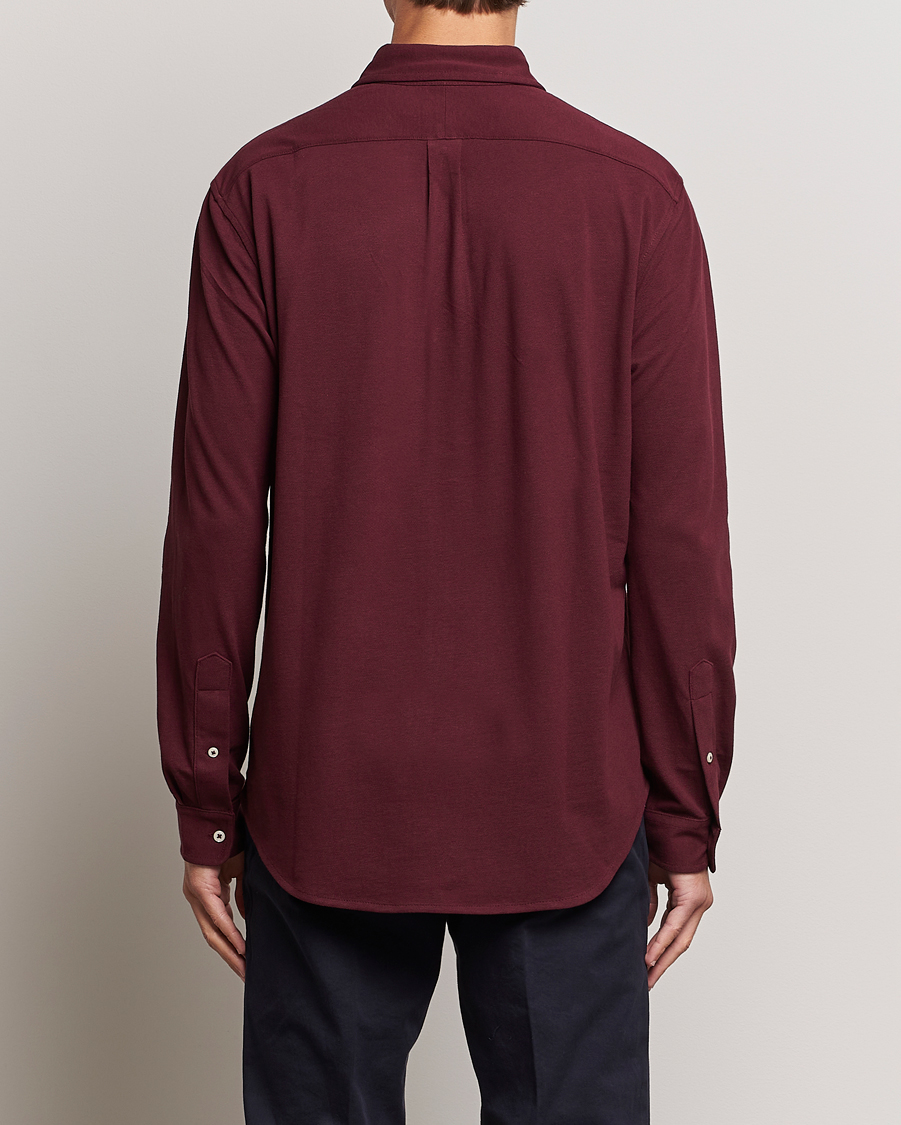 Herr | Skjortor | Polo Ralph Lauren | Slim Fit Featherweight Mesh Shirt Harvard Wine