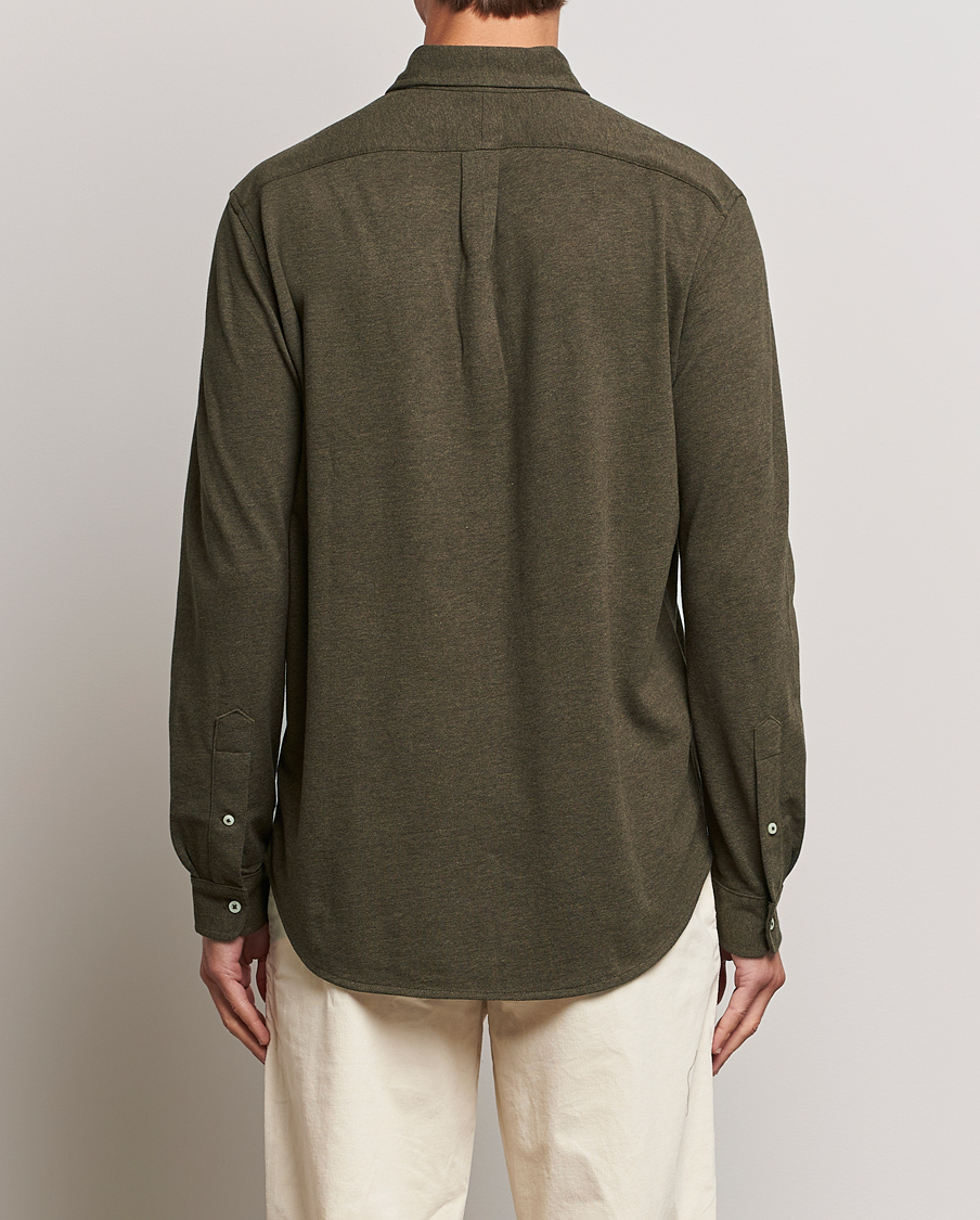 Herr | Skjortor | Polo Ralph Lauren | Featherweight Mesh Shirt Wilson Olive Heather