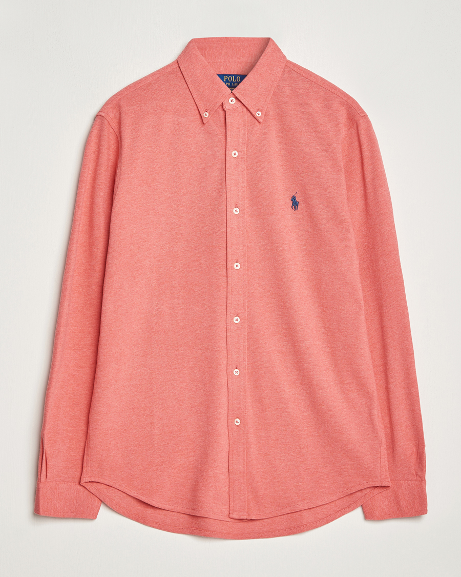 Herr | Skjortor | Polo Ralph Lauren | Slim Fit Featherweight Mesh Shirt Highland Rose Heather