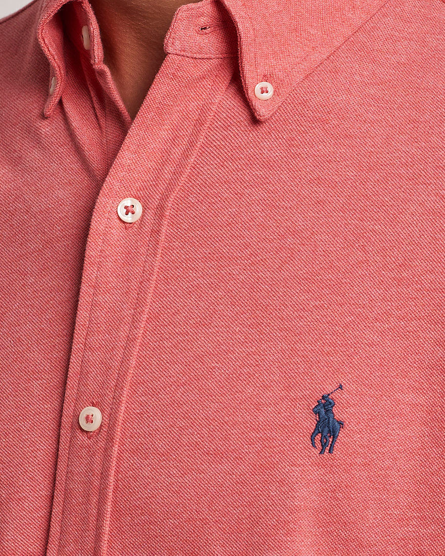 Herr | Skjortor | Polo Ralph Lauren | Slim Fit Featherweight Mesh Shirt Highland Rose Heather