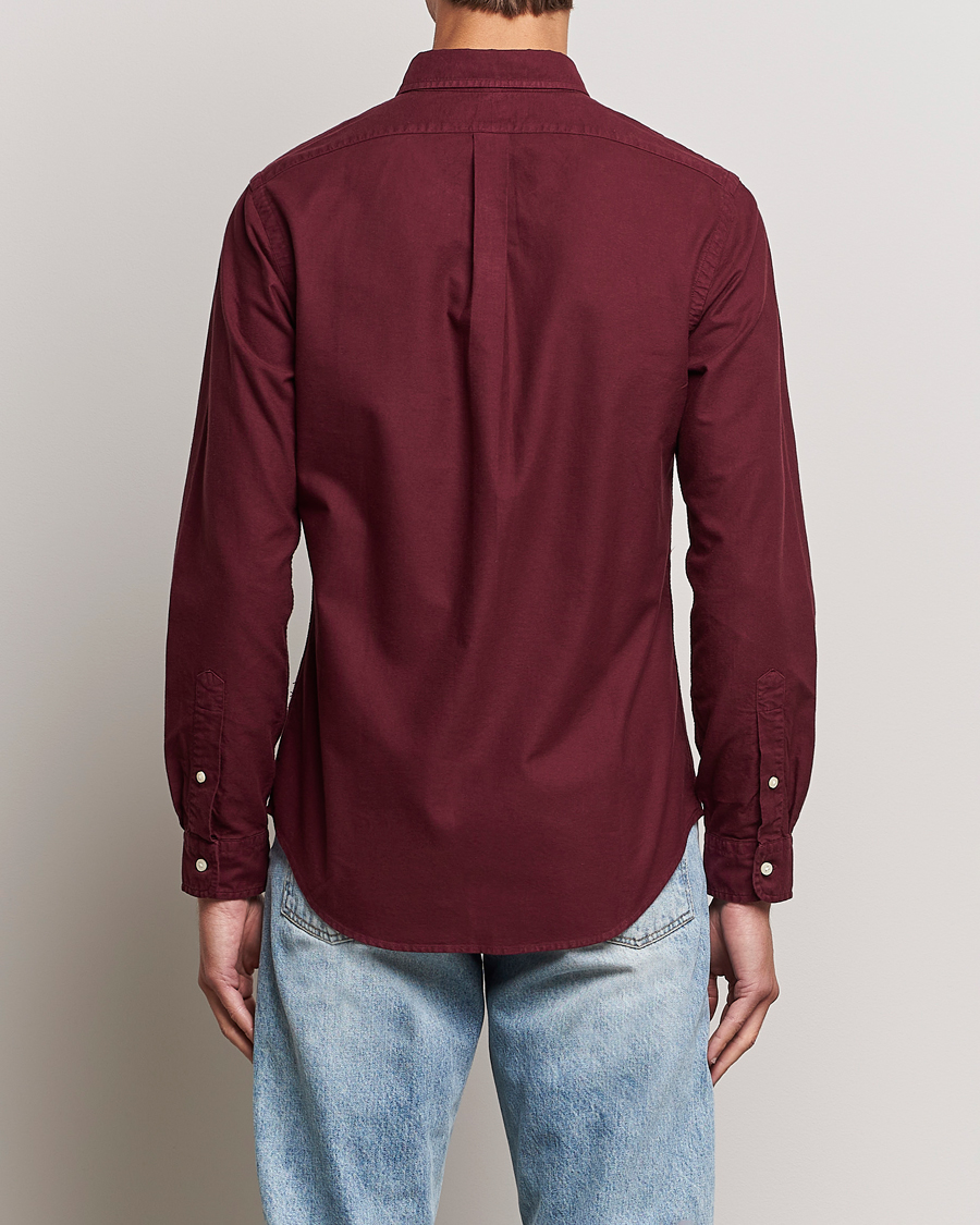 Herr | Skjortor | Polo Ralph Lauren | Slim Fit Garment Dyed Oxford Harvard Wine