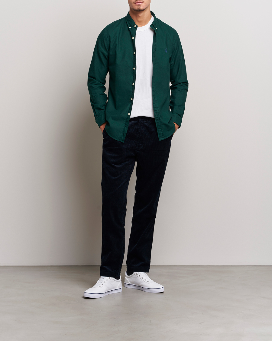 Herr | Skjortor | Polo Ralph Lauren | Slim Fit Garment Dyed Oxford Moss Agate