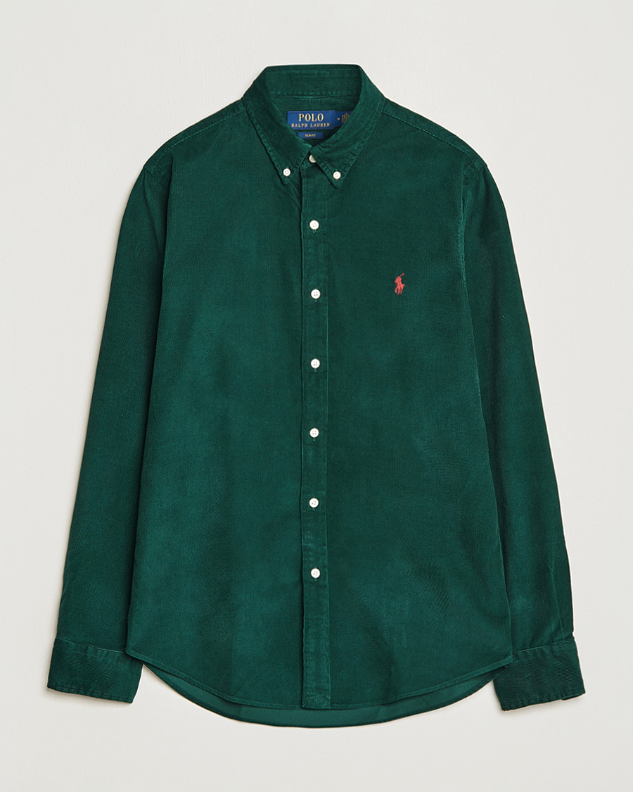 Herr | Skjortor | Polo Ralph Lauren | Slim Fit Corduroy Shirt Hunt Club Green