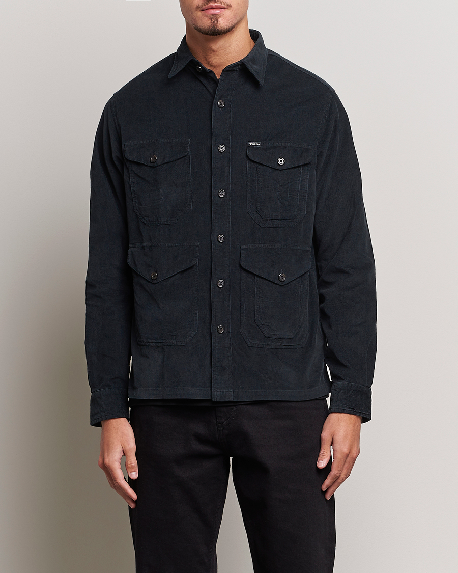 Herr | Overshirts | Polo Ralph Lauren | Corduroy Pocket Overshirt Black