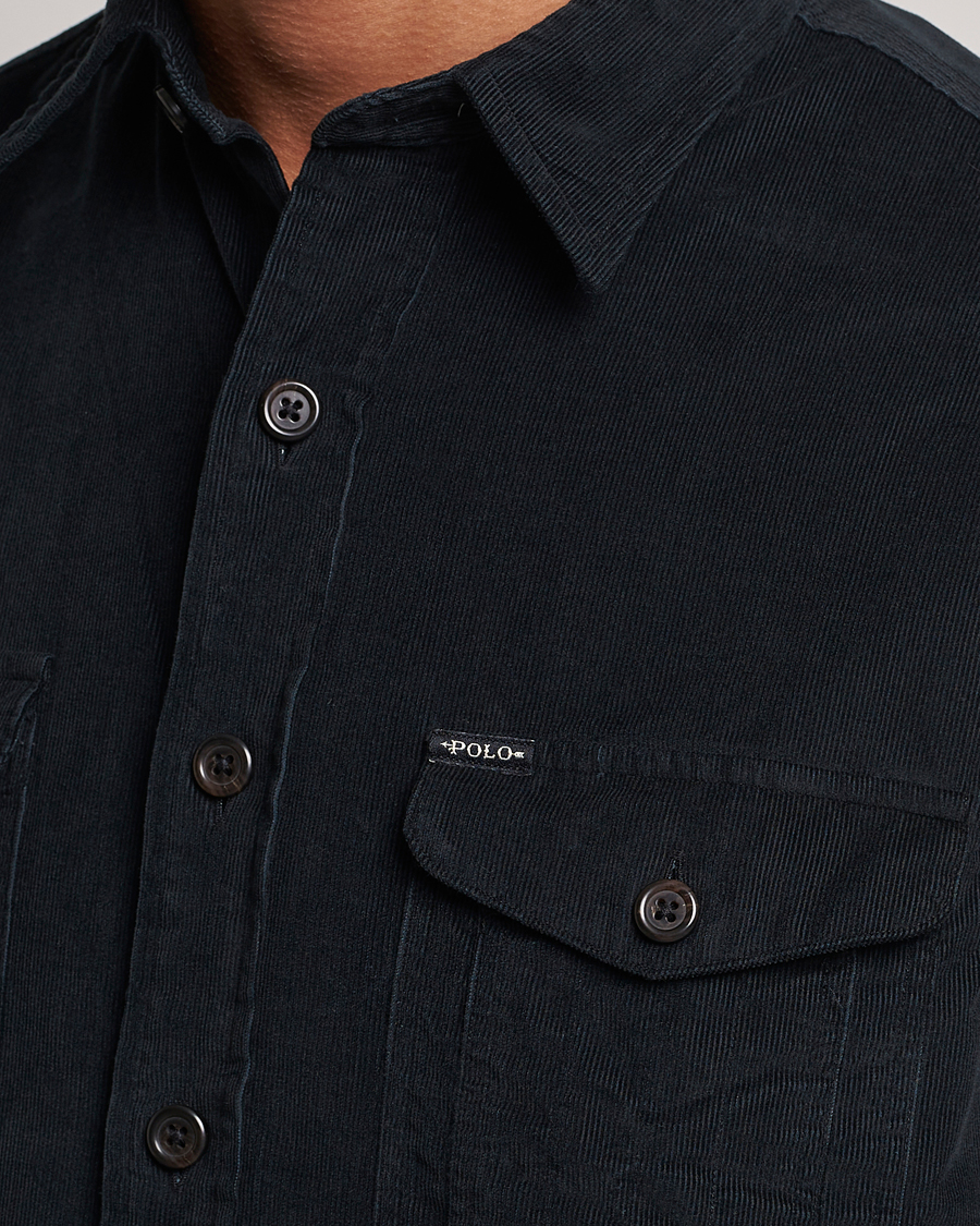 Herr | Skjortor | Polo Ralph Lauren | Corduroy Pocket Overshirt Black