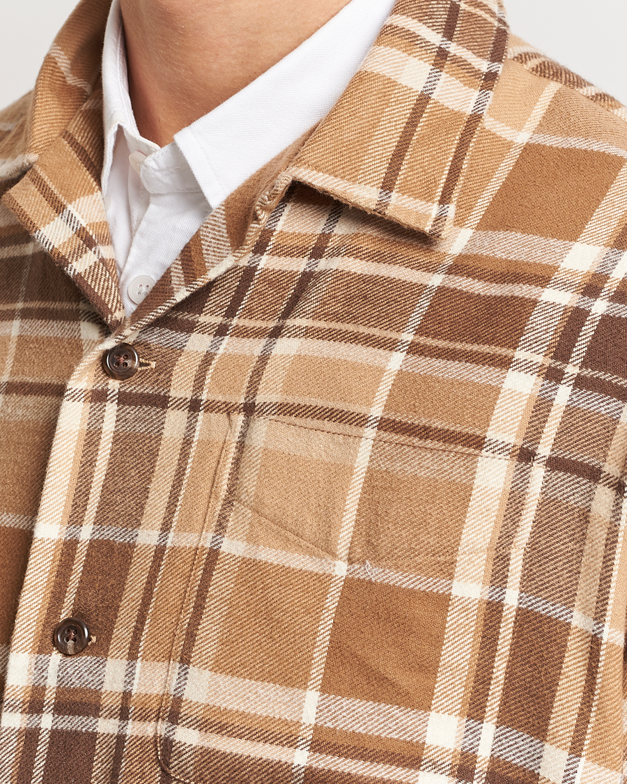 Herr | Skjortor | Polo Ralph Lauren | Brushed Flannel Checked Shirt Khaki/Brown