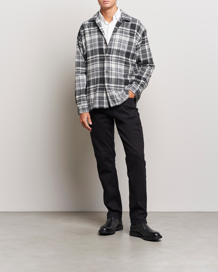 Herr | Skjortor | Polo Ralph Lauren | Brushed Flannel Checked Shirt Grey