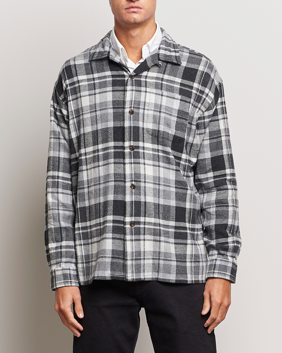 Herr | Skjortor | Polo Ralph Lauren | Brushed Flannel Checked Shirt Grey