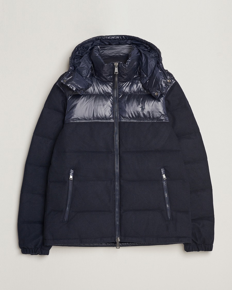 Herr | Jackor | Polo Ralph Lauren | Flint Wool Down Jacket Collection Navy